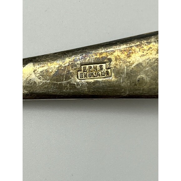 Vintage England EPNS England Silver Plated Repousse Berry Serving Spoon 2431 - Picture 2 of 4